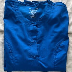 Cherokee Women’s Button-Front Top in Royal Blue